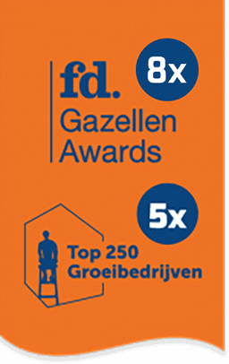 Hero — 8× FD Gazellen Award & 5× Top 250 Groeibedrijven